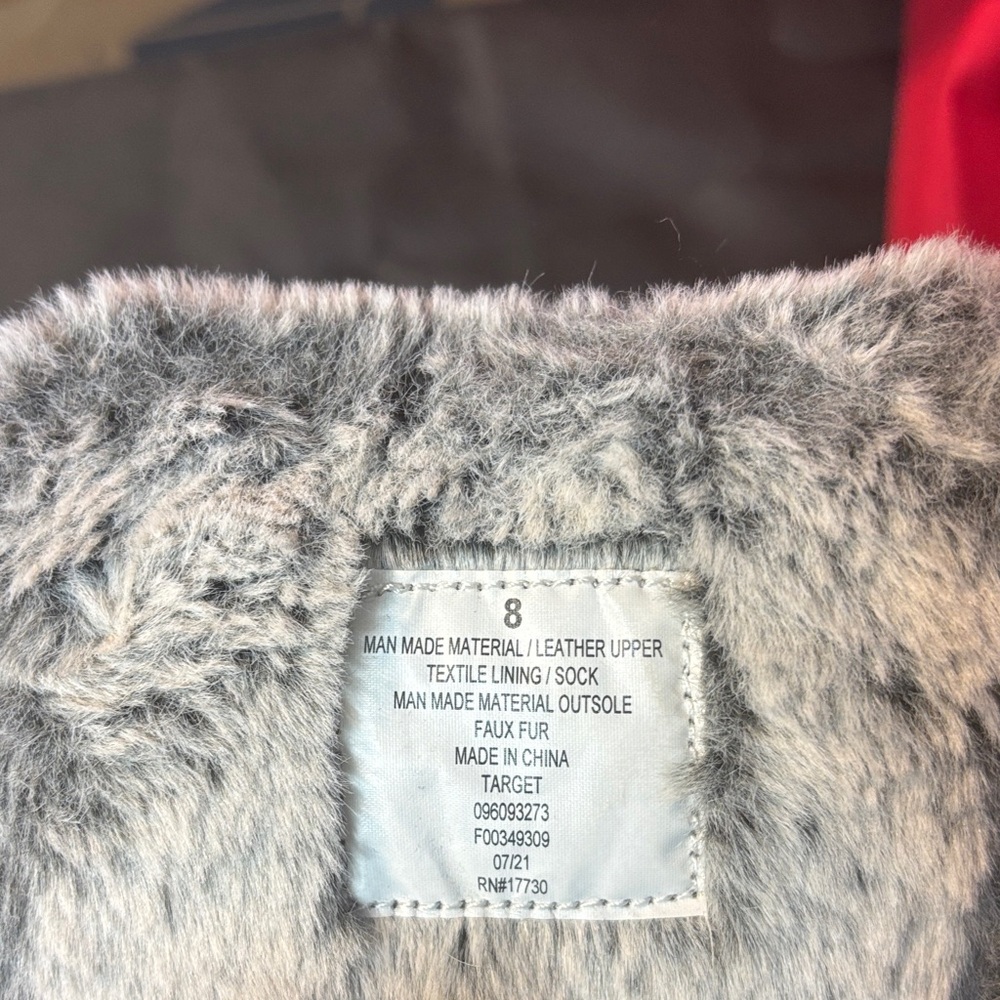 Target Black and Gray Winter Boots with Faux Fur - Picture 4 of 5